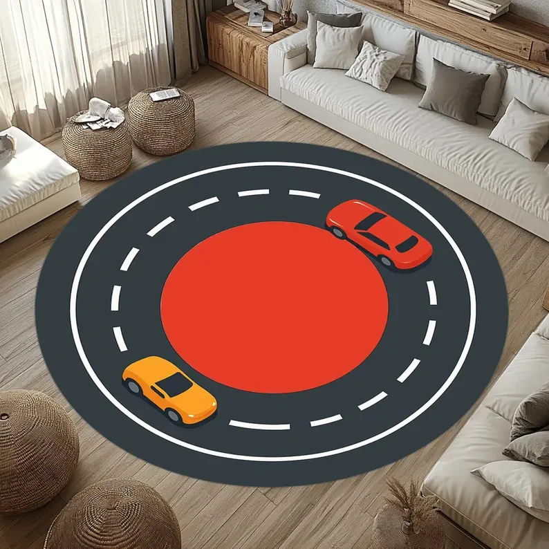 Kids Education Nursery - Tappeto Pista da Corsa per Bambini,