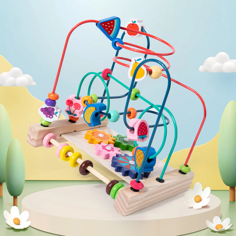 Kids Educational Box - Giocattoli Montessori Montagne russe in legno