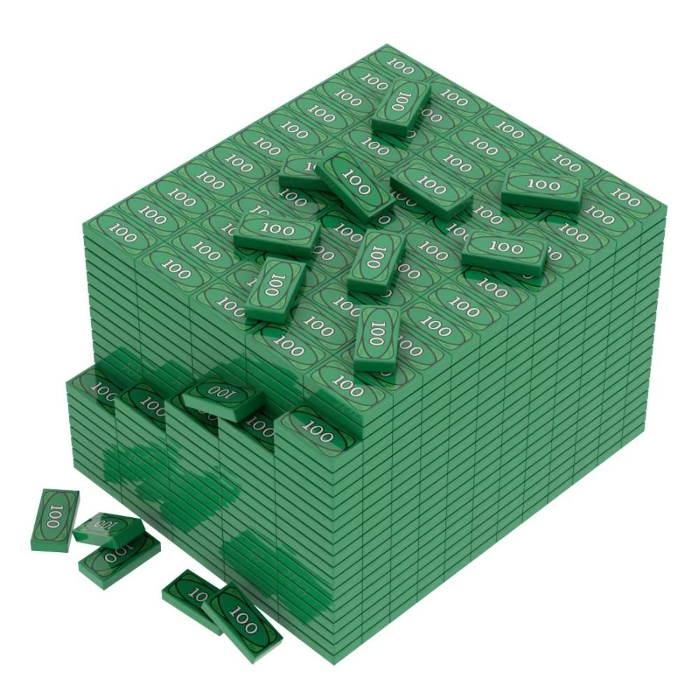 Kids Education Money - 20 Pezzi Blocchi da Costruzione Millionaire