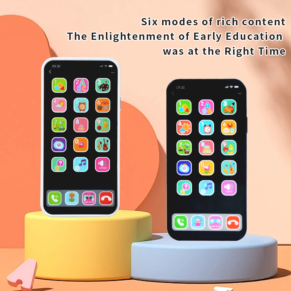 Kids Education Material - Telefono giocattolo per bambini con schermo