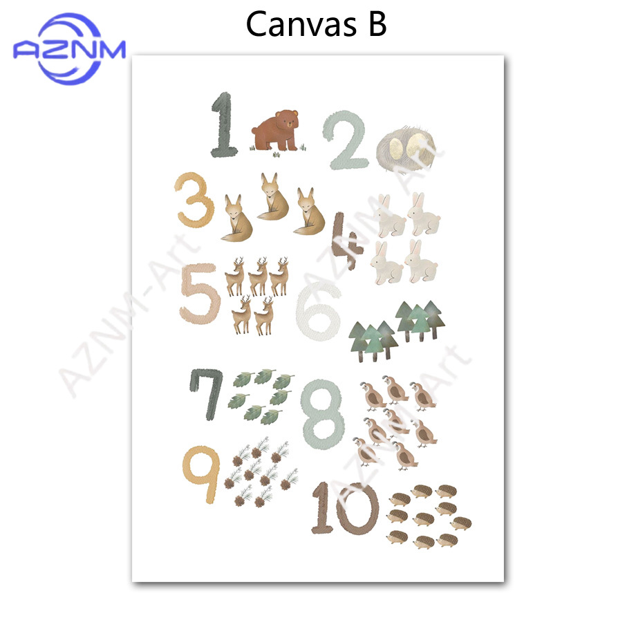 1/2 Pezzi Poster Educativi con - Kids Education Nursery recensione e prezzo