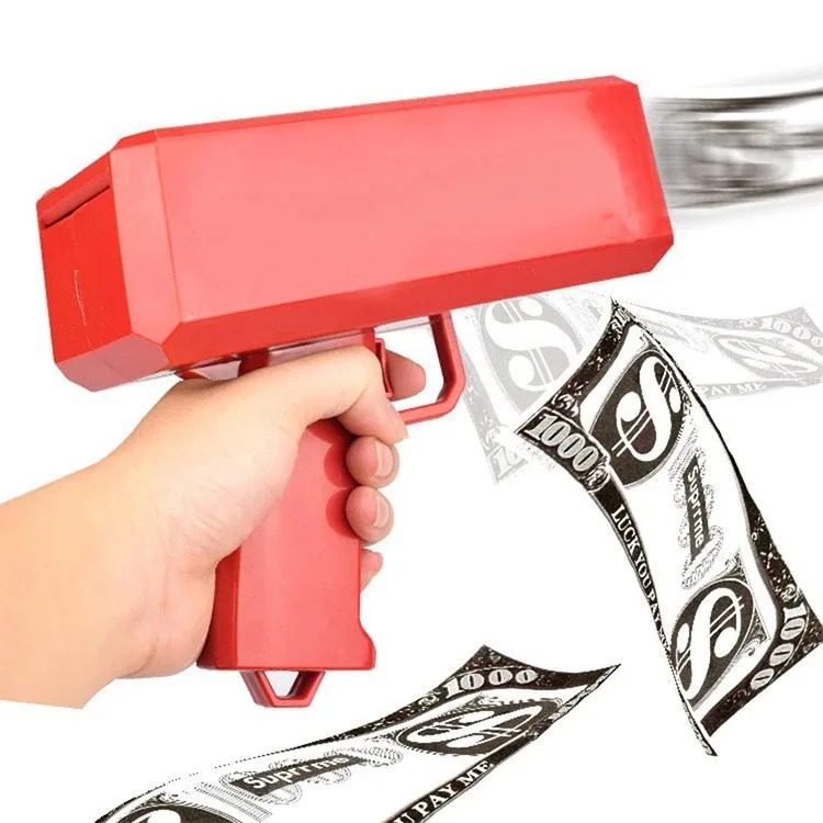 Spara denaro pistola giocattol - Kids Education Money recensione e prezzo