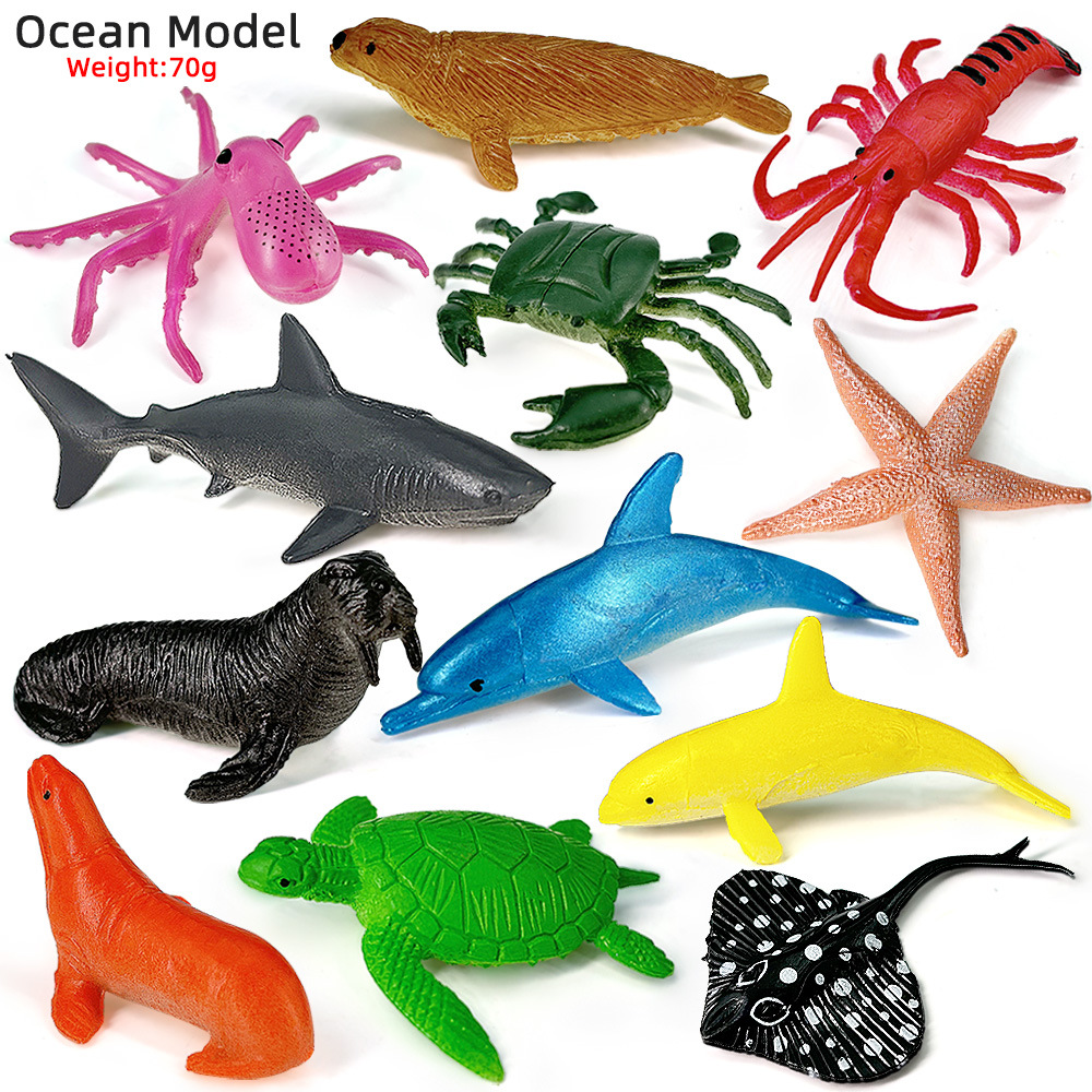 12 pezzi oceano vita marina se - Kids Education Material recensione e prezzo
