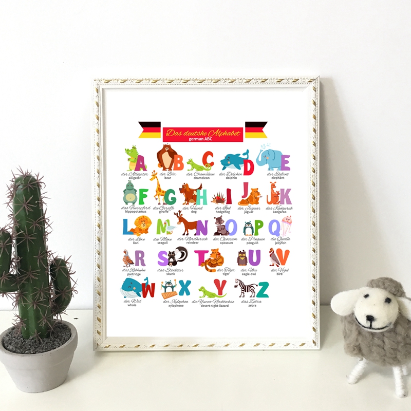 Tedesco Alfabeto con Gli Anima - Kids Education Nursery recensione e prezzo