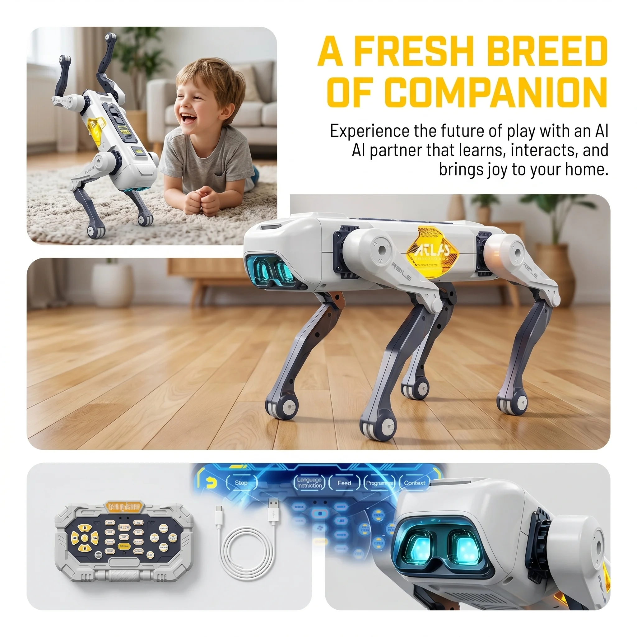 Cane Robot Intelligente AI, Co - Kids Education Material recensione e prezzo