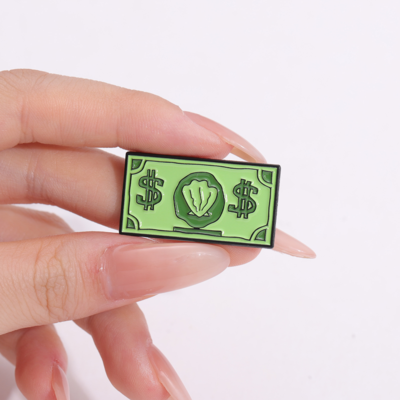 Verde USD Simbolo Smalto Pin R - Kids Education Money recensione e prezzo